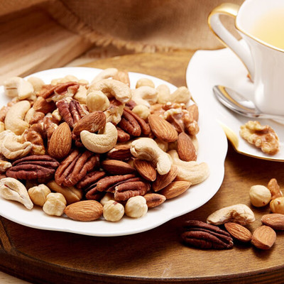 【北京上海當日發】中糧時怡尖果霸桶什錦果仁 960g金色罐裝，原味高纖每日堅果優選